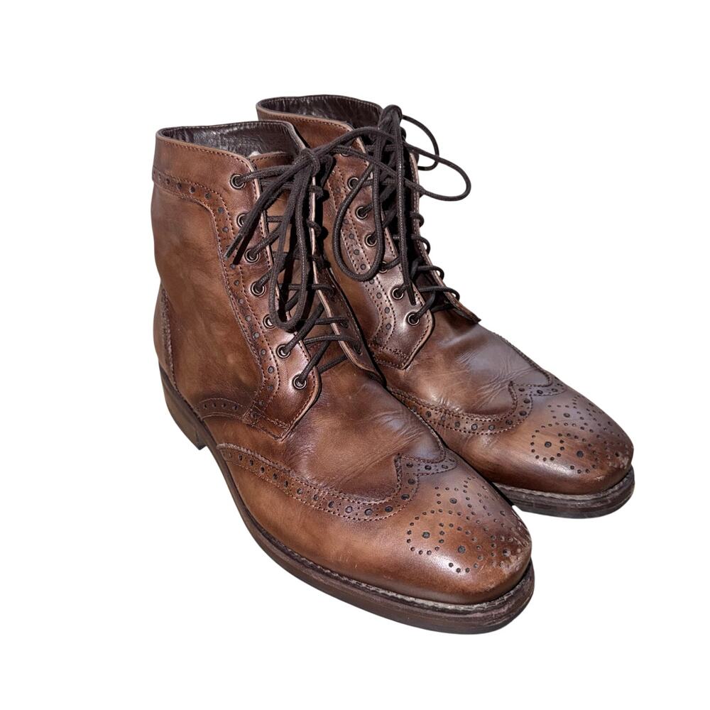 Thursday boot brown mens lace up oxford leather boots shoe size 8 distinguished